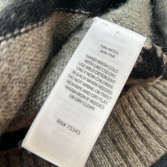 Tahari Poncho Sweater - Wool + Yak - Picture 5 of 5